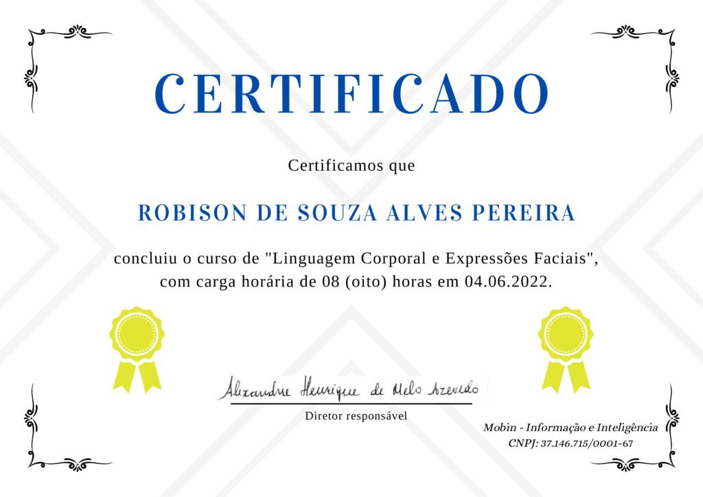 Robison Souza - Psicólogo Forense
